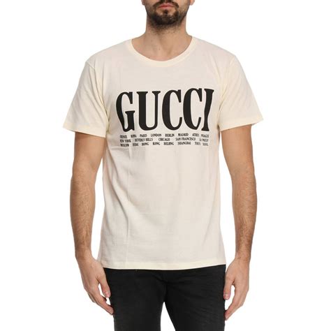 gucci white t shirt men|authentic gucci t shirt men.